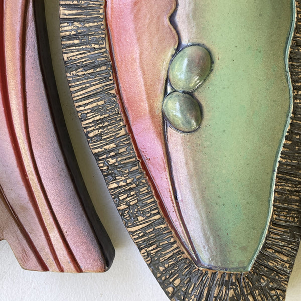 Triptych Abstract Ceramic Wall Art