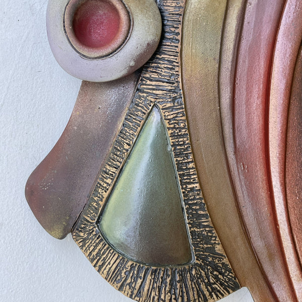 Triptych Abstract Ceramic Wall Art