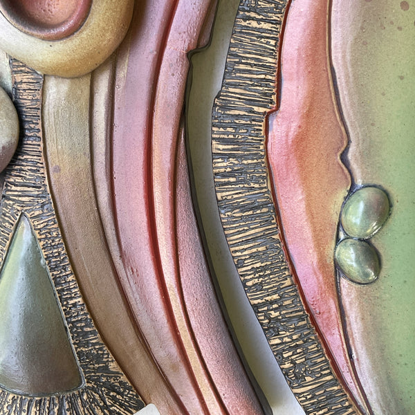Triptych Abstract Ceramic Wall Art