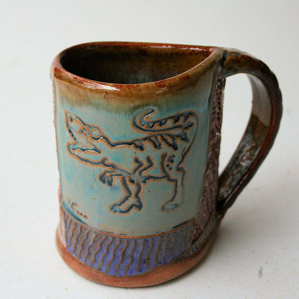 Tyrannosaurs Ceramic Mug | Handmade Artisan Coffee & Tea Cup – Perfect Gift for Dinosaur Lovers