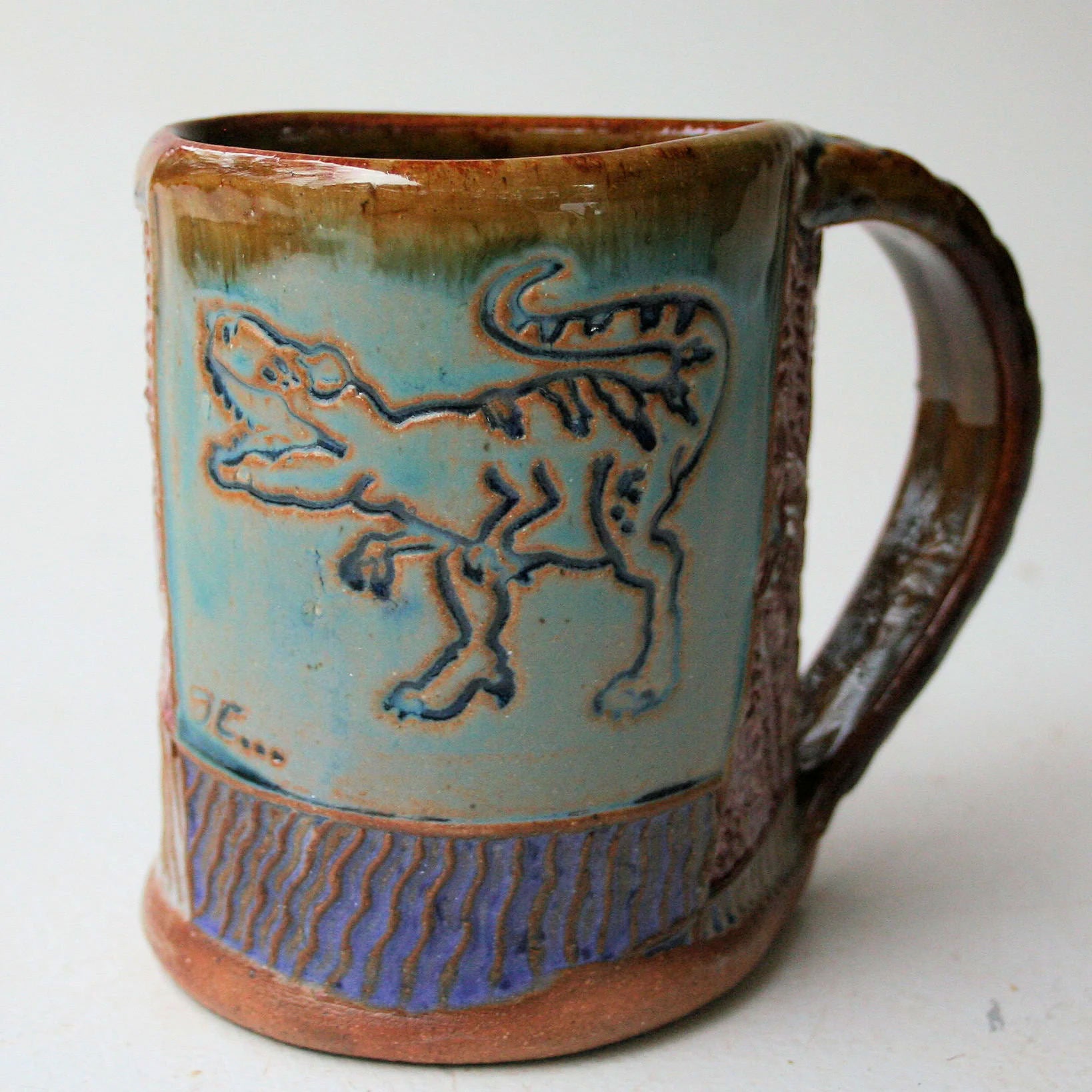 Tyrannosaurs Ceramic Mug | Handmade Artisan Coffee & Tea Cup – Perfect Gift for Dinosaur Lovers