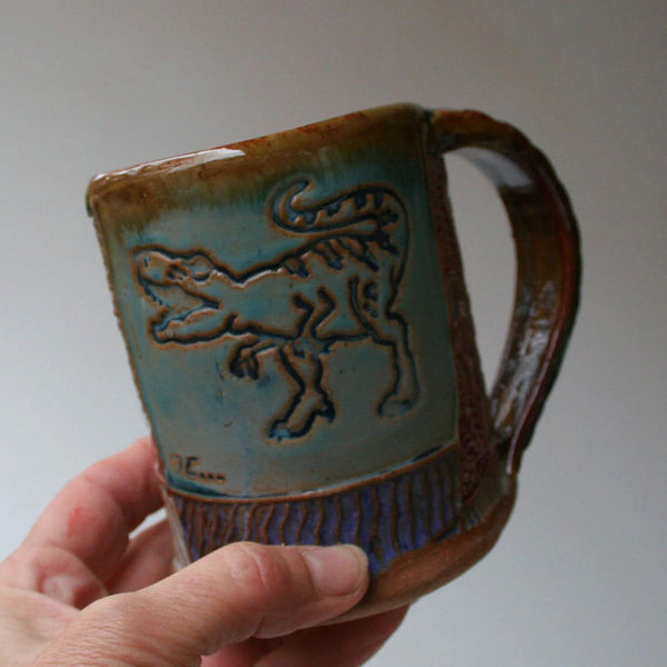 Tyrannosaurs Ceramic Mug | Handmade Artisan Coffee & Tea Cup – Perfect Gift for Dinosaur Lovers