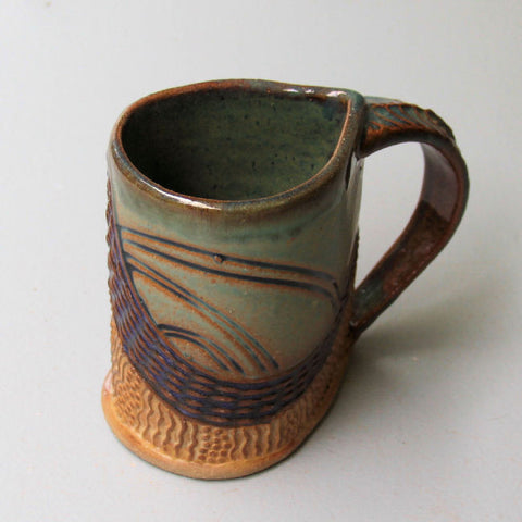 Pelican Mug Pottery Coffee Cup Hand Made 12 oz – BumbleBee Pottery