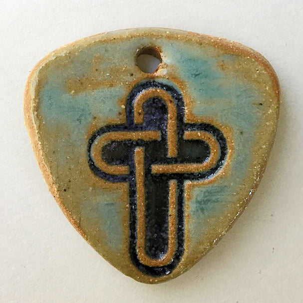 Celtic Cross Focal Bead Triangle