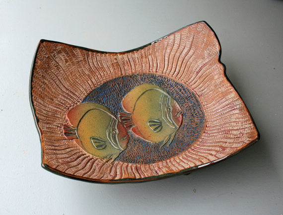 Sunfish Platter Stoneware Ceramics Pottery