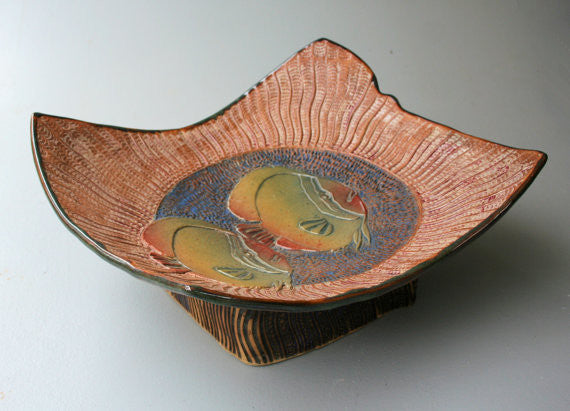 Sunfish Platter Stoneware Ceramics Pottery