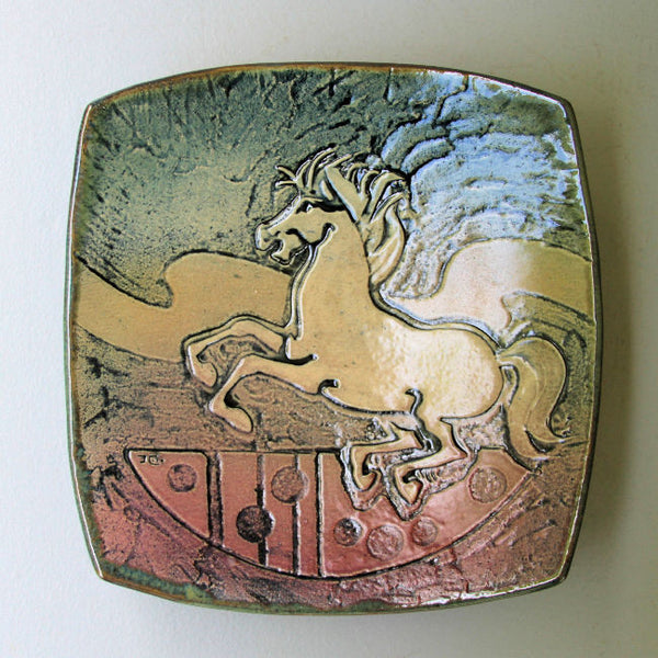 Horse Platter by helene fielder
