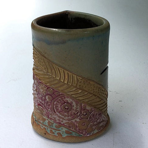 Hummingbird Pottery Mug Coffee Cup Handmade Functional Tableware  Safe 12 oz