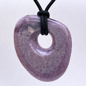 Lepidolite Carving Pendant