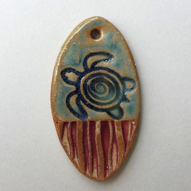 Sea Turtle Bead Oval