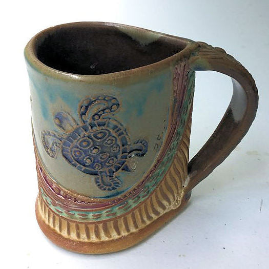 Pelican Mug Pottery Coffee Cup Hand Made 12 oz – BumbleBee Pottery