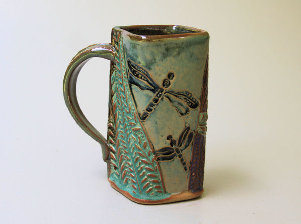Dragonfly mug by Helene Fielder