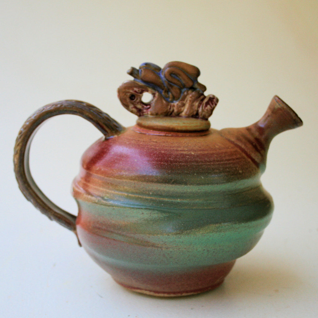 Tea Pot Pottery Functional Microwave and Dishwasher Safe